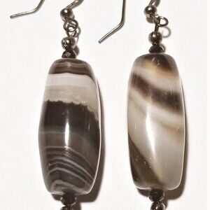 Banded Agate Earrings